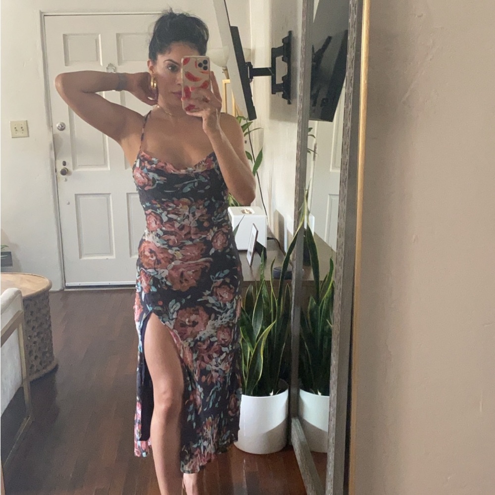 Floral midi dress